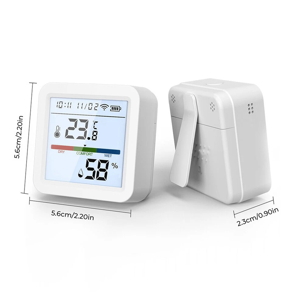 Tuya WIFI Smart Thermometer Hygrometer Temperatur Feuchtigkeitssensor LCD Sensor - Bild 2 von 4