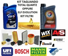 KIT TAGLIANDO 6 LT OLIO 5W40+3 FILTRI NISSAN KING CAB «D22» 2.5 TD 4WD dal 1998