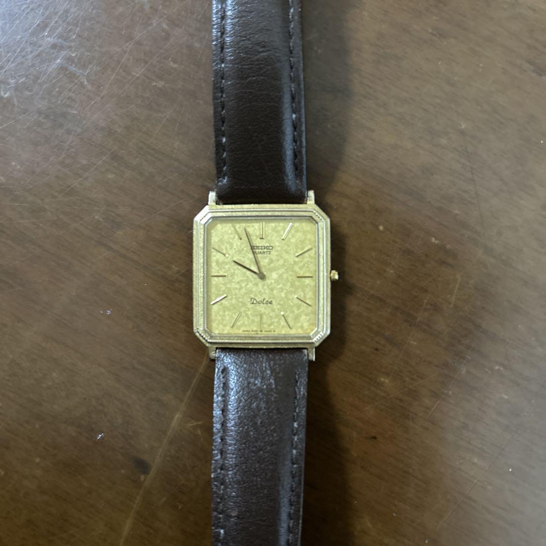 Seiko Dolce 6730-5160 Vintage 10K Stainless Steel Quartz Mens 