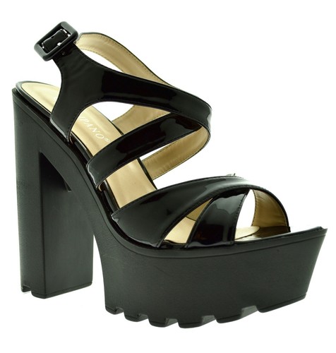 SCARPE APERTE DONNA Sandali Zeppa Tacco 12 Zatteroni Nuova collezione Moda  ITA EUR 27,99 - PicClick IT