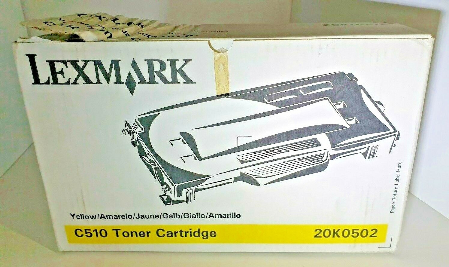 LEXMARK 20K0502 YELLOW TONER for C510 slite cosmetic See Pictures TONER SEALED