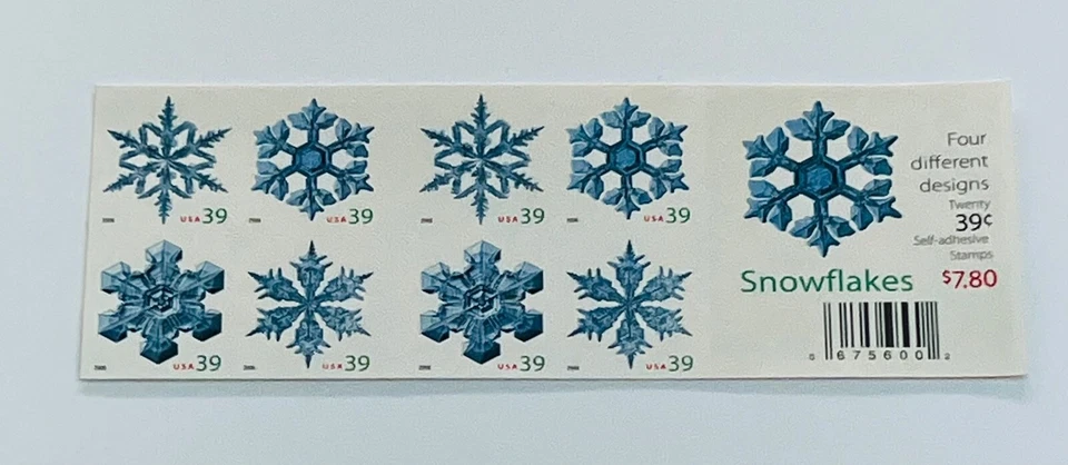 2006 39 cent Snowflakes complete booklet of 20 Scott #4108b, Mint NH - Image 2 of 2