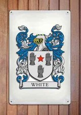 Mercer Coat of Arms A4 10x8 Metal Sign Aluminium Heraldry Heraldic