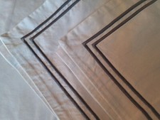 New Set of Euro Shams. White Egyptian Cotton with 1.5" Flange