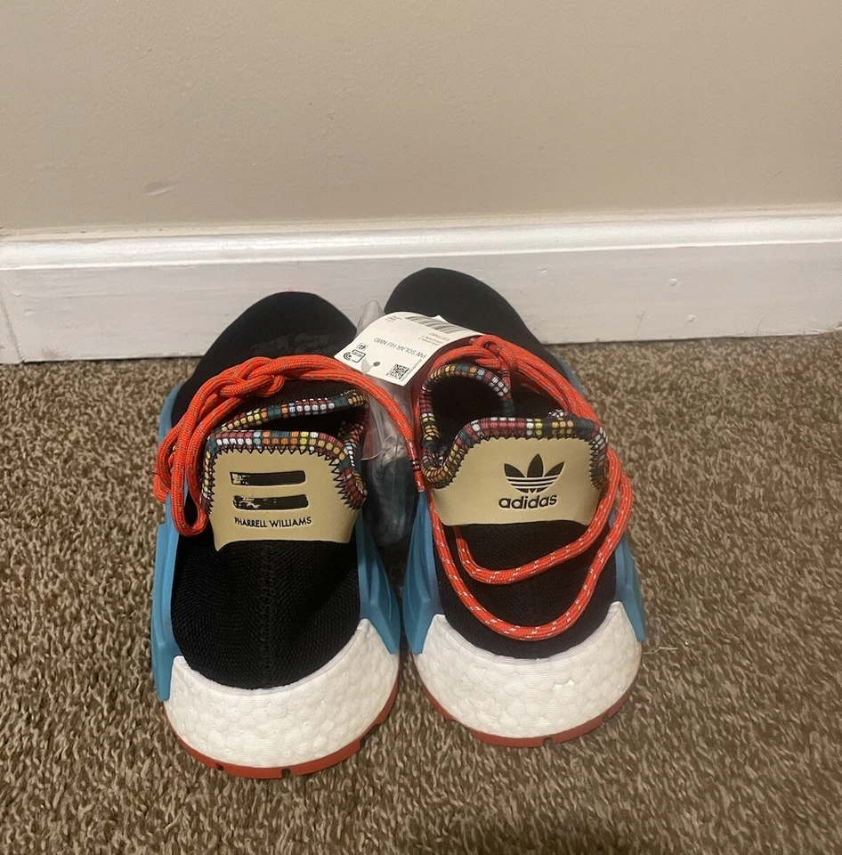 ADIDAS PW SOLAR HU NMD PHARRELL HUMAN RACE BLACK 12 - Image 4 of 4