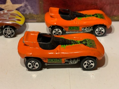 HOT WHEELS CAT-A-PULT X4. 2003 5 PACK BROWN, 1999 ORANGE & 1998 RED LOOSE - Picture 2 of 15