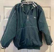 Vintage 90s Nike Puffer Jacket Swoosh Pullover Boys XL 18-20 Or Woman  s Small