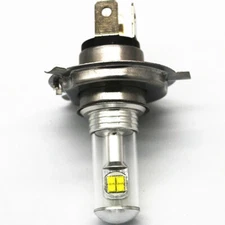 LED H4 Motorcycle Headlight White Bright Front Lamp Bulb COB High/Low Beam 6500K