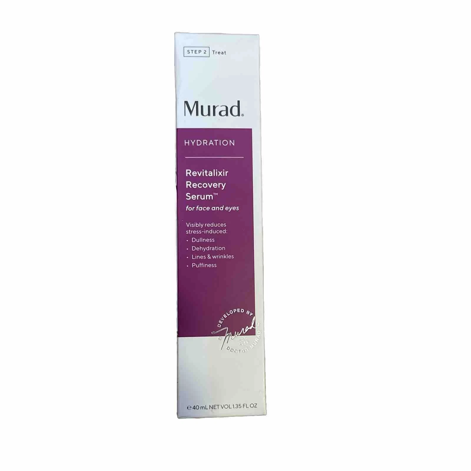 Murad Hydration Revitalixir Recovery Serum Face And Eye 1.35 oz /40mL