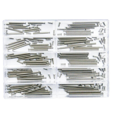 #ad 12 26mm Watch Band Clasp Tube Friction Pressure Bars Pins Rivet Ends Assortment GBP 5.98