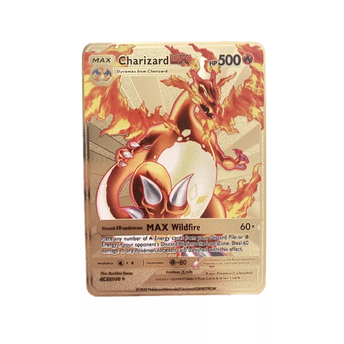 Carta Pokémon em Metal Charizard, Promoçoes