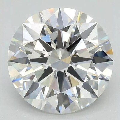 5.00CT Round Cut F Color VS1 Clarity IGI Certified Lab Grown Loose Diamond