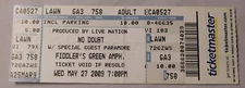 Used Ticket Stub for No Doubt Gwen Stefani 5/27/09 Fiddlers Green Centennial, CO
