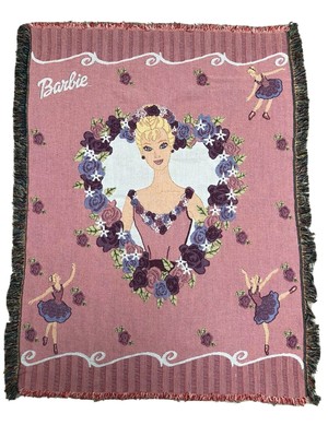 barbie plush blanket