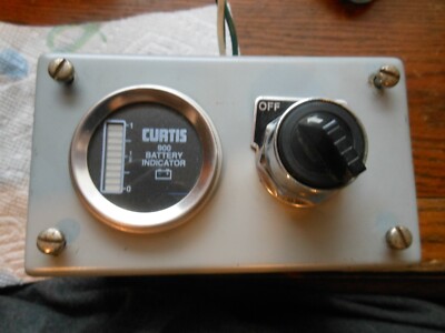 Curtis 900 Battery Indicator Gauge With A Cutoff Switch For Forklift