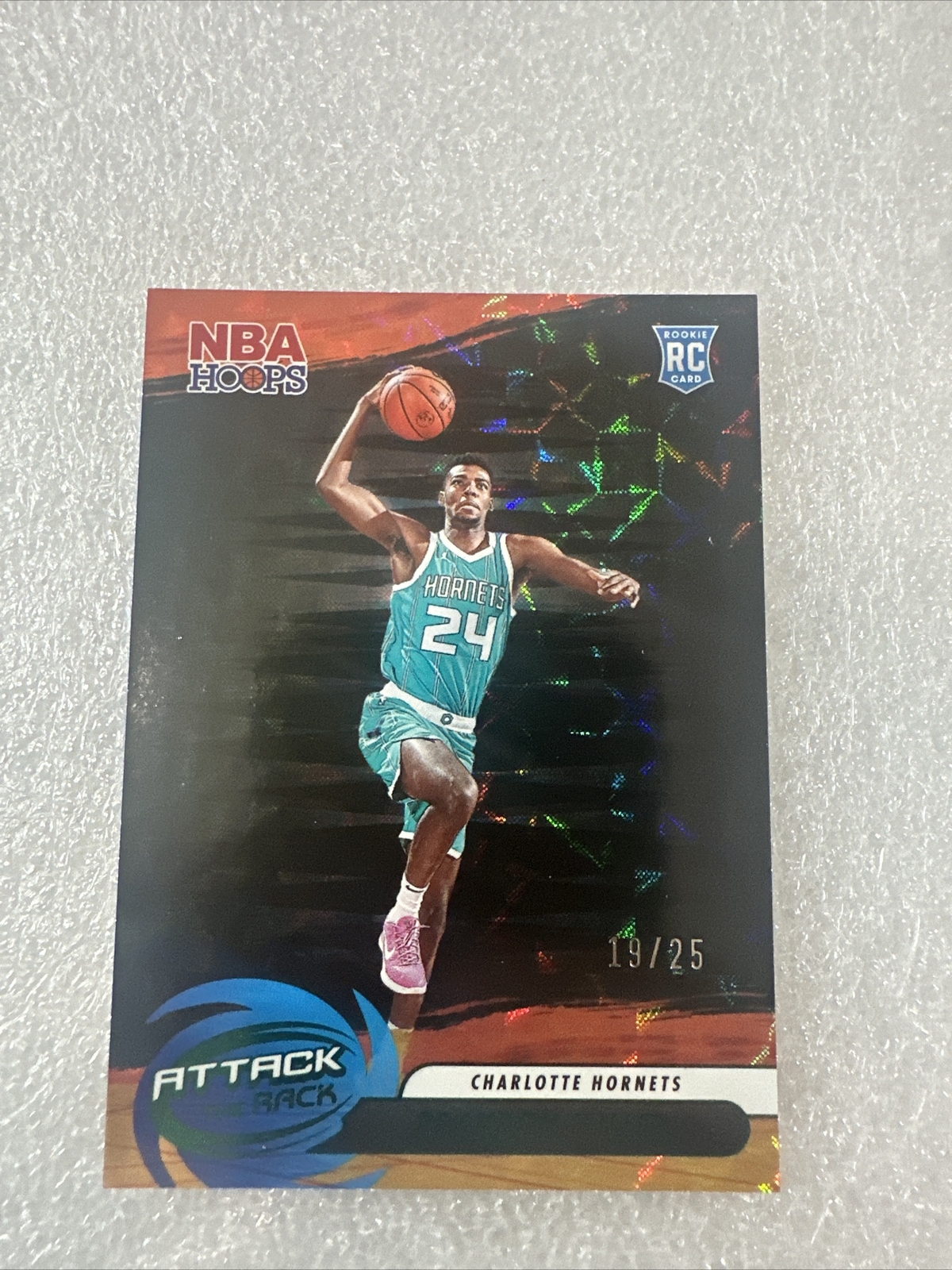 2023-24 NBA Hoops Brandon Miller Attack The Rack Green /25 Hornets