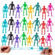 ArtCreativity Super Stretchy Skeleton Toys - Set of 48 - Halloween Toys for