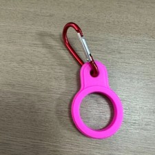 Silicone Water Bottle Clip with Buckle, 3Pcs Drink Holder Hook, Rose Red