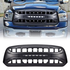 Front Armor Grille Wled Off-road Light For 2013-2018 Dodge Ram 1500 Matte Black Front Armor Grille Wled Off-road Light For 2013-2018 Dodge Ram 1500 Matte Black