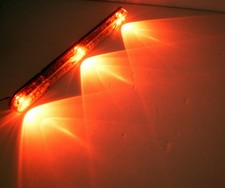 Red Led Trailer Id Light Bar 14 Submersible Clear Lens Usa Made