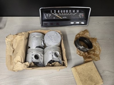 NOS USSR Pistons Set VAZ 2101 2101-1004015-22 + Piston Rings + Speedometer 