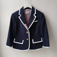 Thom Browne Neiman Marcus Target Navy Wool Blazer Women's Medium