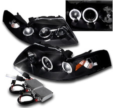 1999-2004 Ford Mustang Black Halo Projector Headlights Lamp50w 8k Xenon Hid Kit 1999-2004 Ford Mustang Black Halo Projector Headlights Lamp50w 8k Xenon Hid Kit
