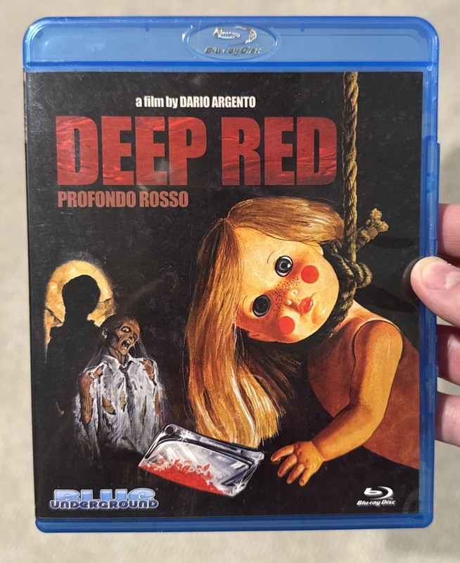 Deep Red (1975) Blu-Ray Dario Argento Horror *Like New*