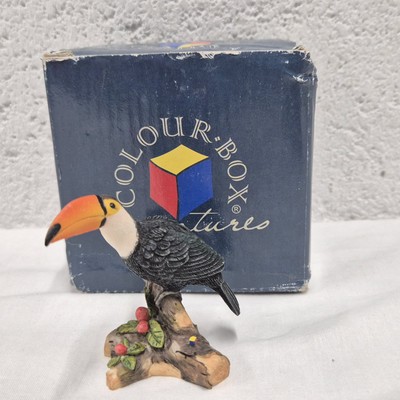 Colour Box Miniatur Figur CB-B-01 Tukan Tropischer Vogel 520/2500 Handarbeit 