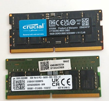 Crucial 16GB DDR5-5600 SO-DIMM Laptop RAM Non-ECC Unbuffered 262-Pin