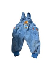 OshKosh B  gosh Vintage Blue Corduroy Bear Overall 12 Months