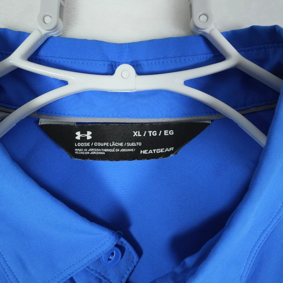 Рубашка Under Armour свободного покроя HeatGear Performance для рыбалки вентилируемая на пуговицах размер XL - Изображение 2 из 4