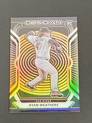 Ryan Weathers 2021 Panini Chronicles Obsidian Orange RC #ed 28/28