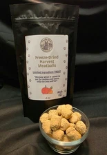 Frenchie Farm Freeze-Dried Harvest Meatballs Dog Treats/Toppers | CHICKEN-FREE 