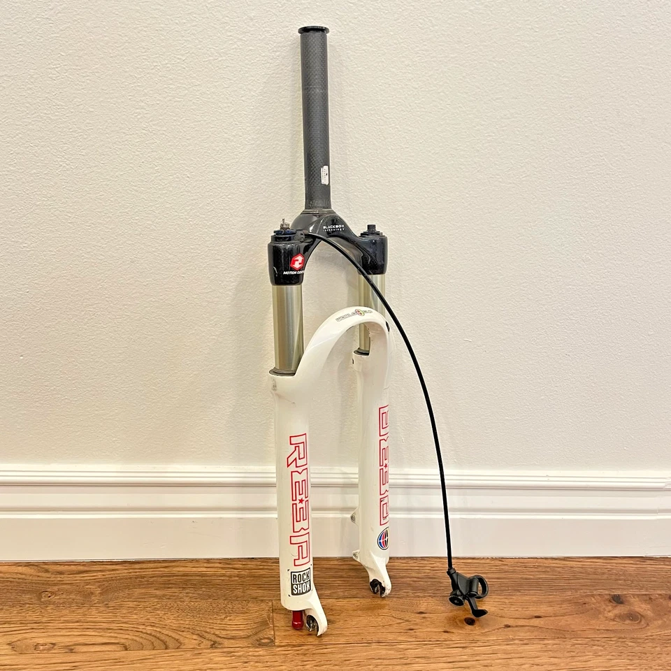 Rock Shox Reba Carbon World Cup Fork Dual Air 26" 1 1/8 Remote Lockout Blackbox - Image 2 of 4