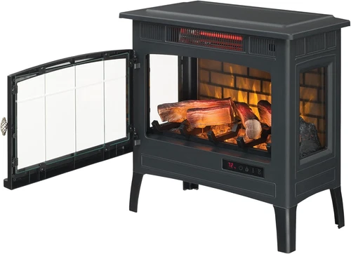 Duraflame Freestanding Electric Fireplace Stove Heater with 3D Flame Effect for  - Picture 7 of 12