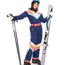 Tipsy Elves Santa Fe Shredder Ski Snow Suit XS New Winter Snowboard Colorful