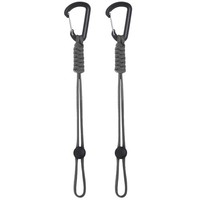2Er-Set SchlüSselanhäNger Mit Clips FüR Paracord [Grau]