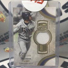 Brandon Lowe 2021 Topps Tier One Game Used Relics #T1R-BLO Patch /399