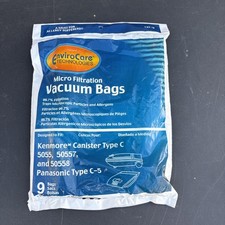 SEARS KENMORE TYPE C VACUUM BAGS FOR MODELS 5055, 50557 AND 50588  THREE BAGS