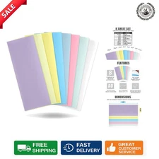 Set of 8 Lapping Microfinishing Sheets - Precision Sharpening Film 4.25"x11"