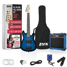 Lyxpro 30 Inch Electric Guitar and Starter Kit for Kids with 3/4 Size Beginner's