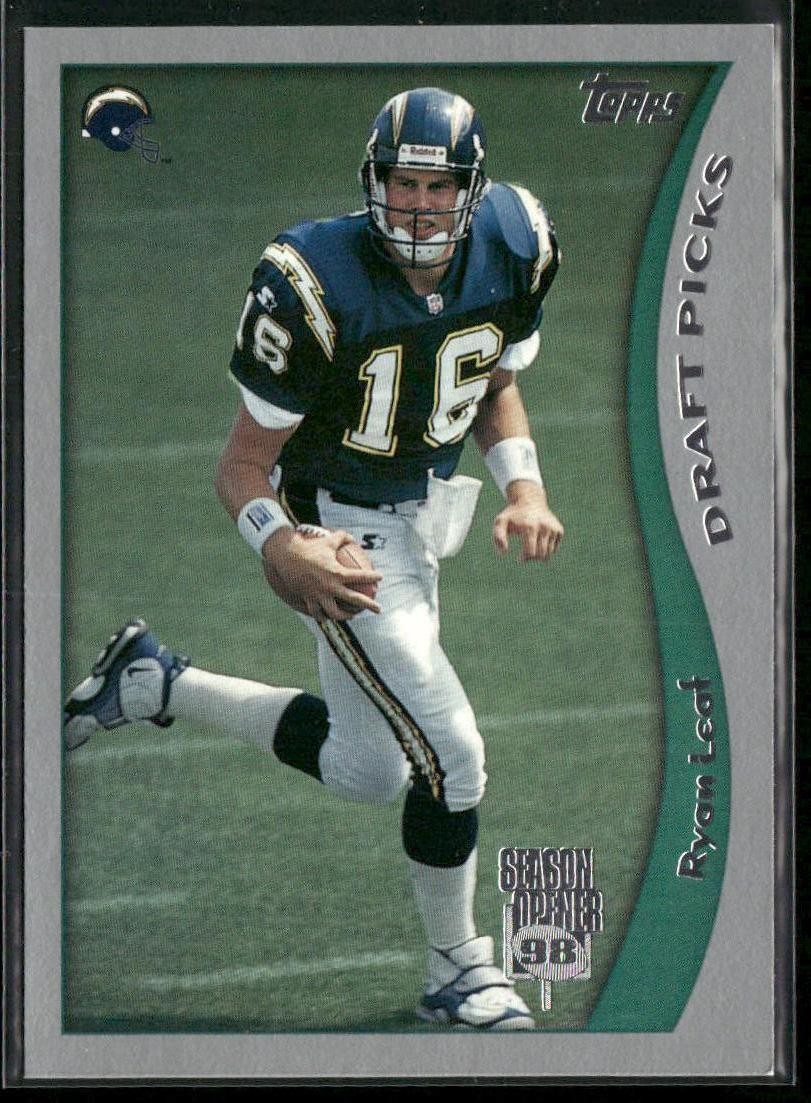 1998 Topps Season Opener Ryan Leaf RC #30 San Diego Chargers