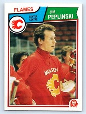 1983-84 O-Pee-Chee #90 Jim Peplinski Calgary Flames