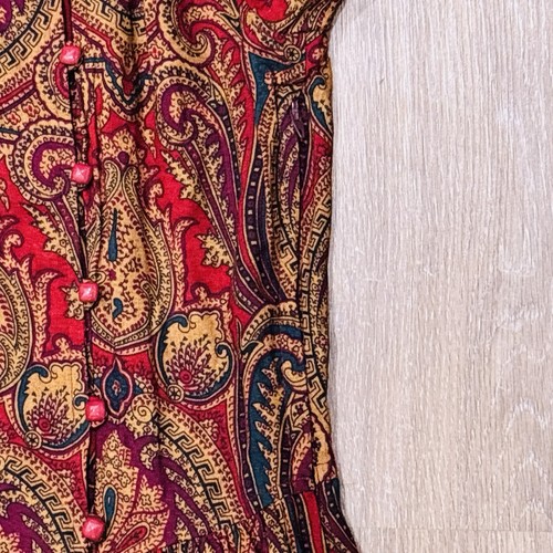 Vintage 70s 80s Bonwit Teller Dress Womens XS Paisley Academia Poet (Tag Size 4), Size 4, $113.99 - Photo 11