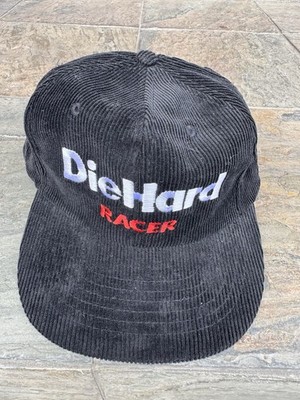 Vintage 80s Die Hard Racing Corduroy Snapback Hat Trucker Cap AMC 100% Cotton