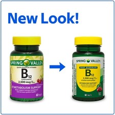 Spring Valley Vitamin B12 2500 mcg 60 Ct   Fast Dissolve Tablets exp 06/28