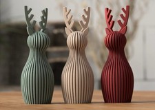 Reindeer Figurine | Modern 3D Printed Christmas Decor UK