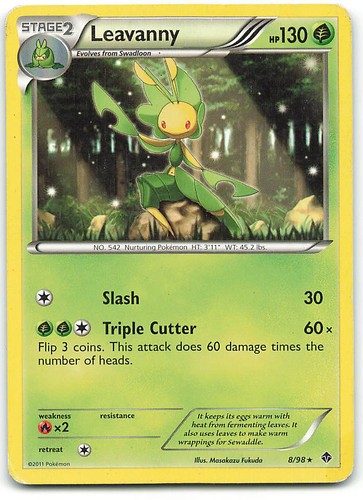 Leavanny 8/98 Rare Emerging Powers Pokemon Lightly Played