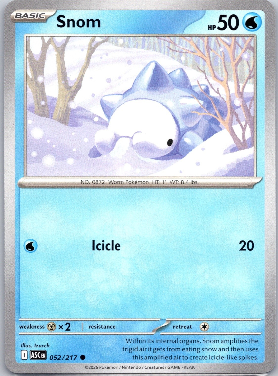 Snom Normal ME: Ascended Heroes #052/217 NM